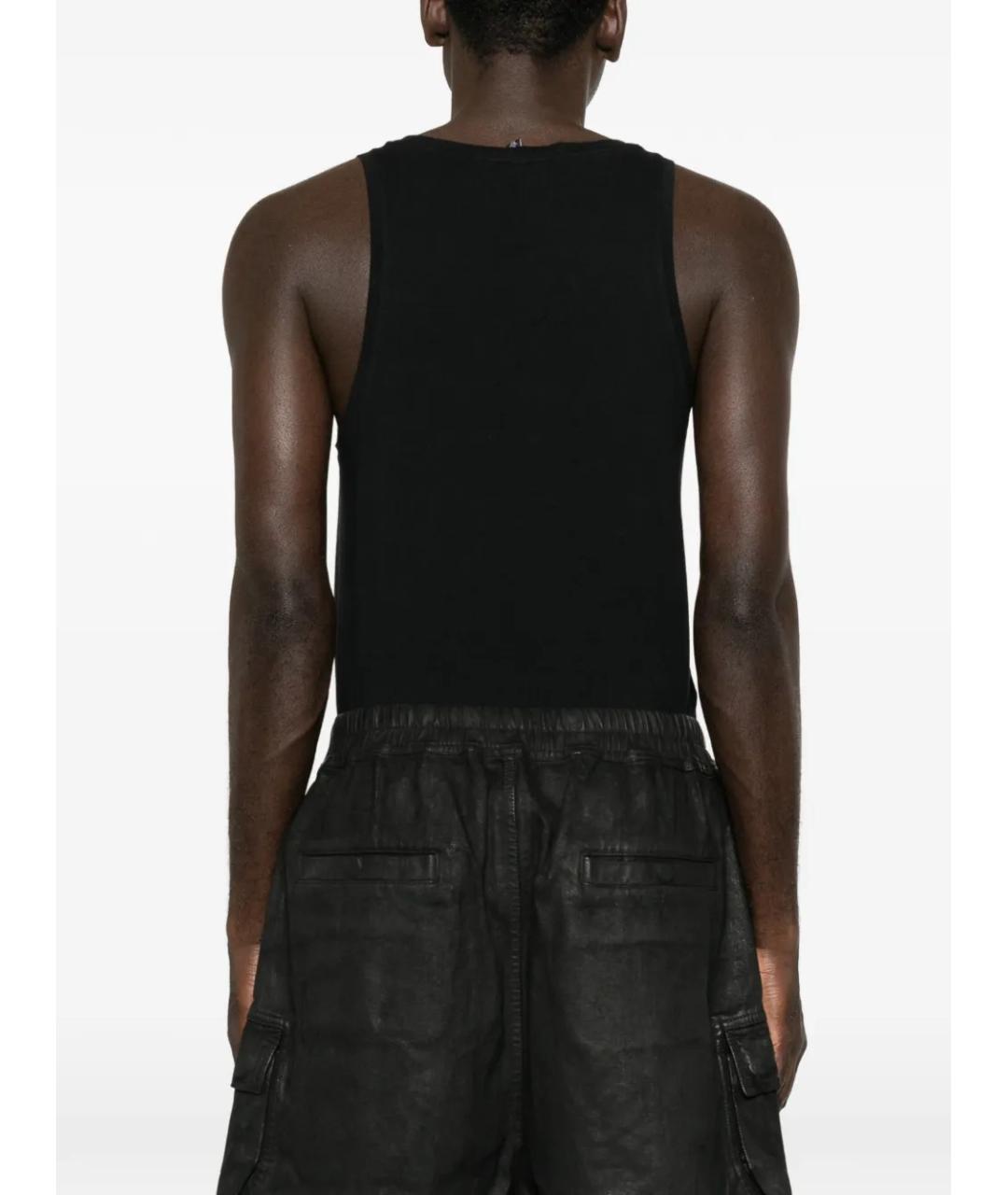 RICK OWENS Черные хлопковые шорты, фото 4