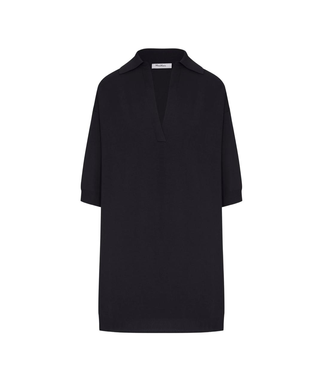 MAX MARA Черный вискозный джемпер / свитер, фото 1