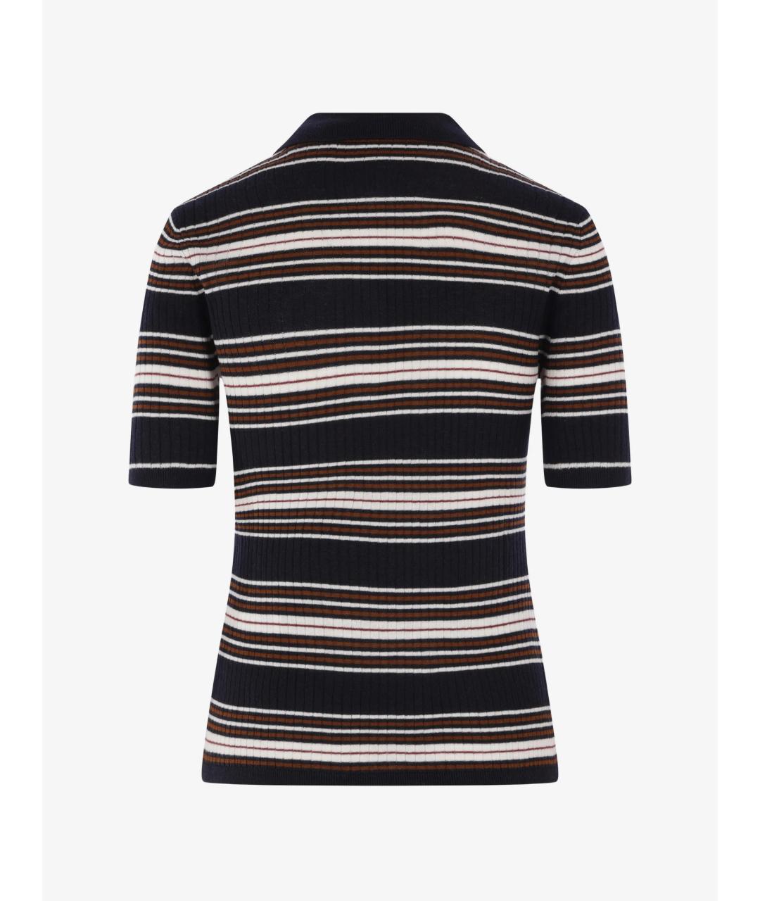 MAX MARA STUDIO Синяя шелковая футболка, фото 2