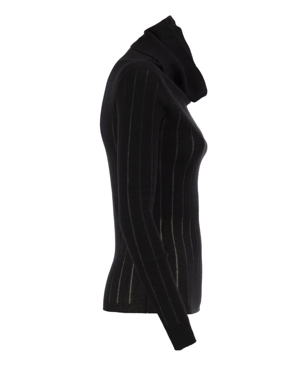 MAX MARA STUDIO Черный шелковый джемпер / свитер, фото 3