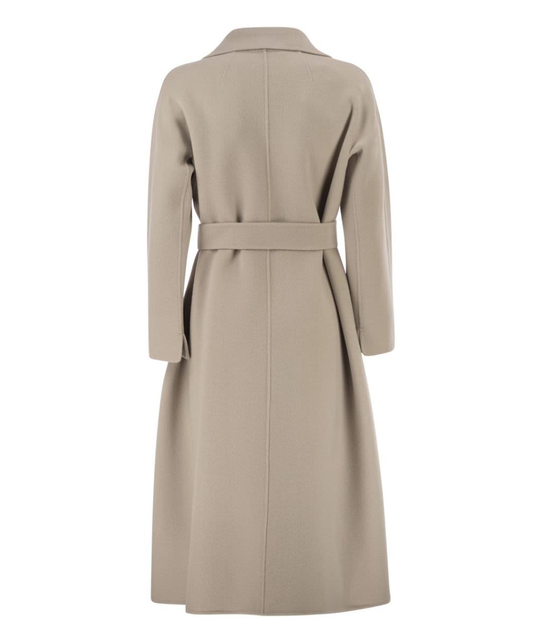 'S MAX MARA Бежевое шерстяное пальто, фото 2