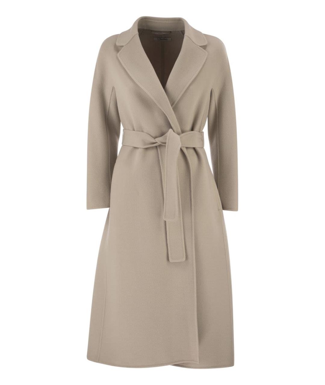 'S MAX MARA Бежевое шерстяное пальто, фото 1