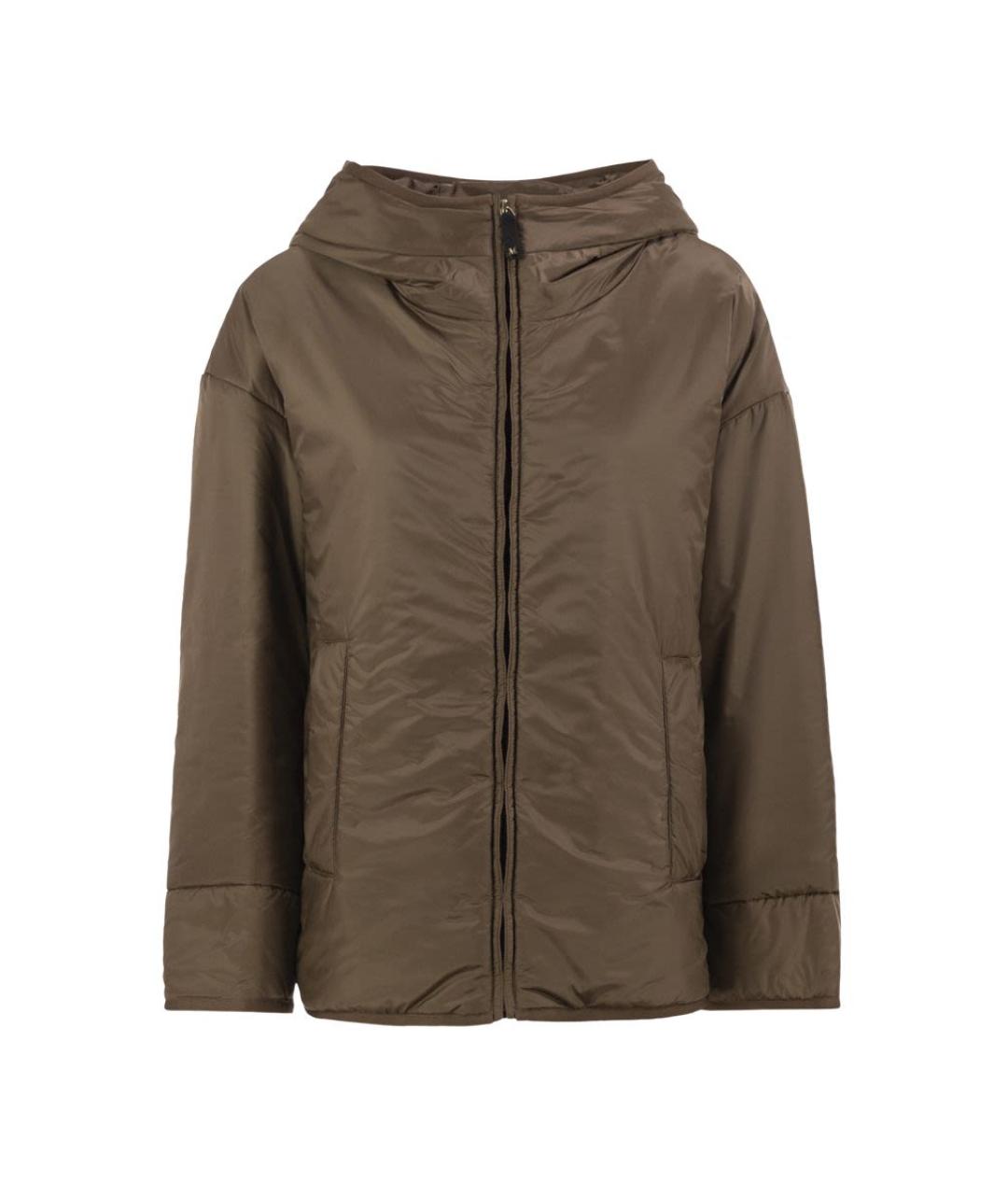 MAX MARA Бежевая полиэстеровая куртка, фото 3