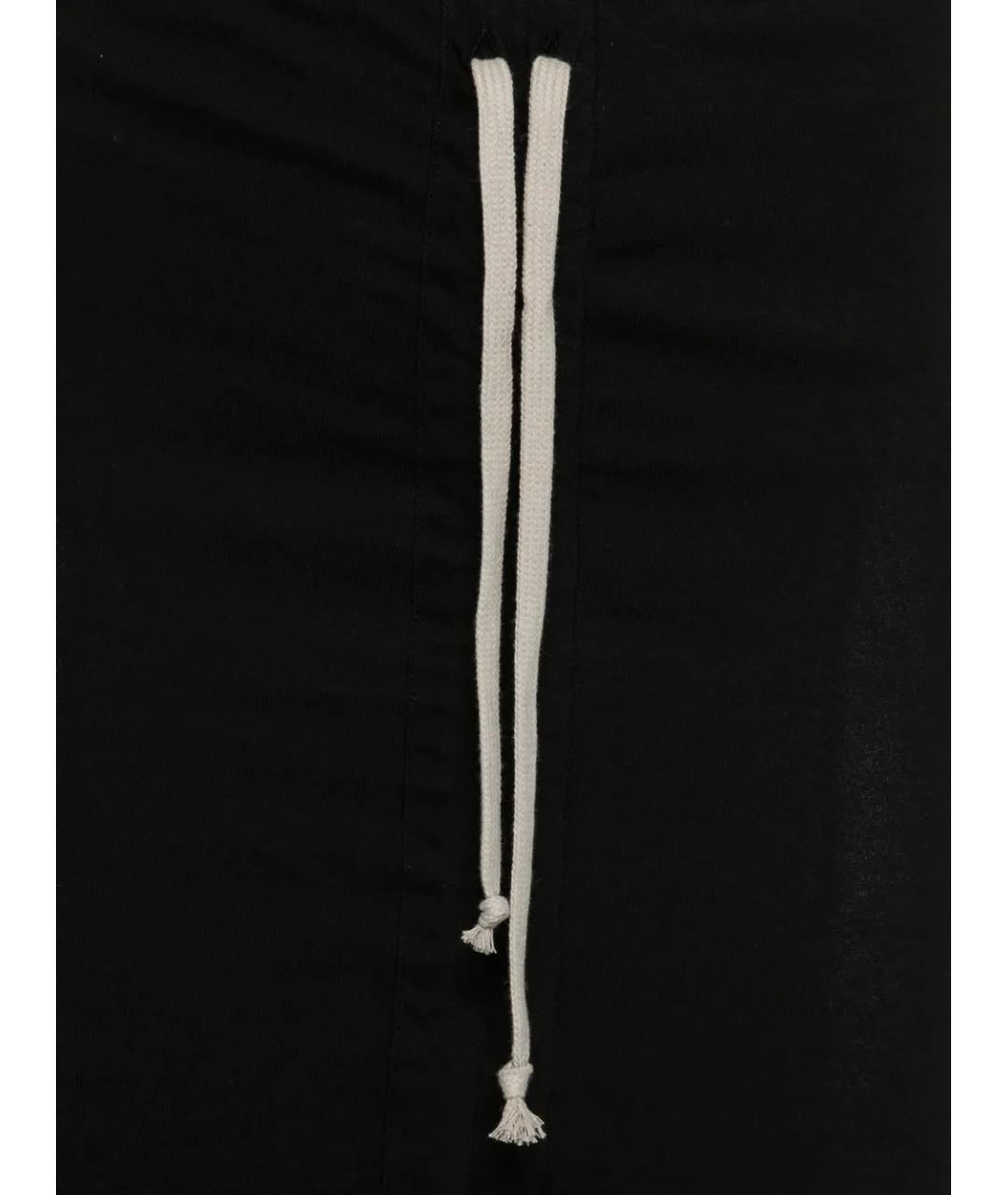 RICK OWENS Черная хлопковая юбка макси, фото 3