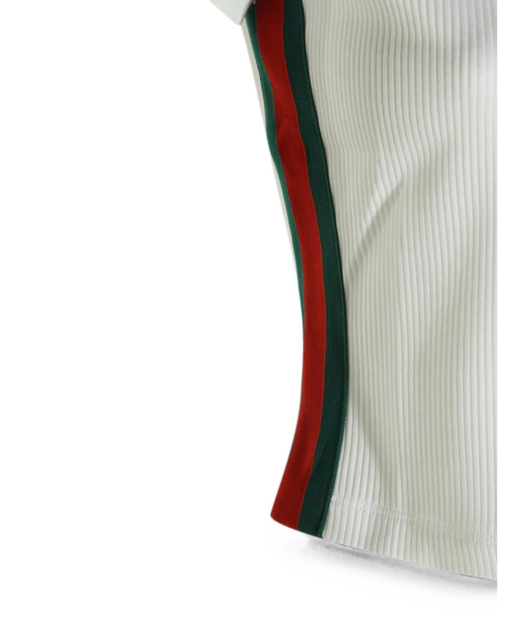 GUCCI Белая хлопковая футболка, фото 4