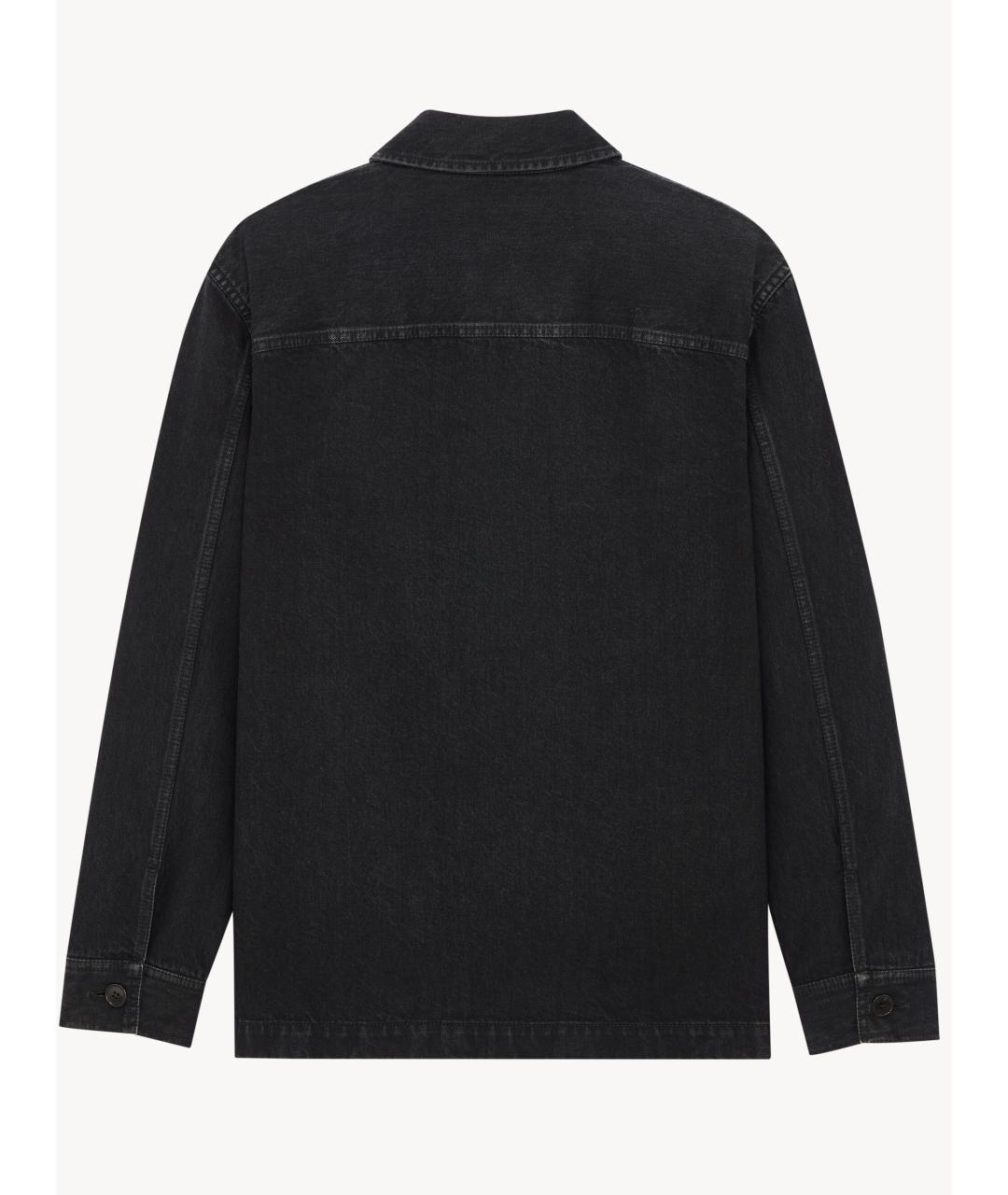 SAINT LAURENT Черная хлопковая куртка, фото 4