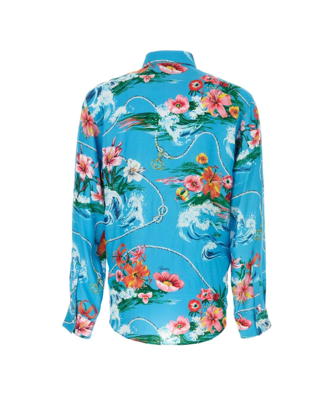 GUCCI Голубая кэжуал рубашка, фото 2