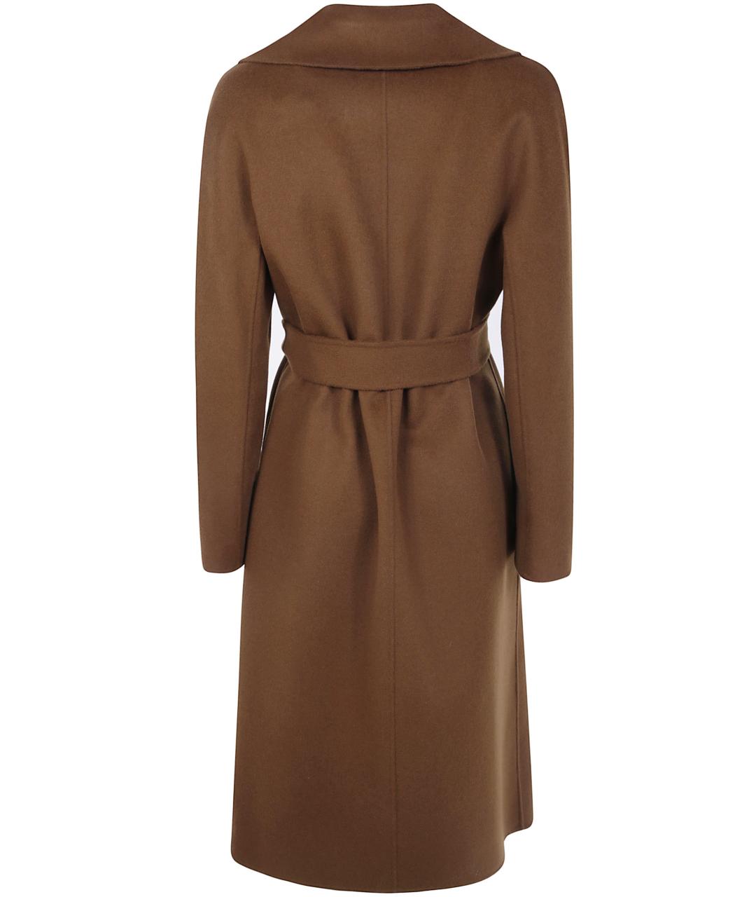 MAX MARA STUDIO Коричневое шерстяное пальто, фото 5
