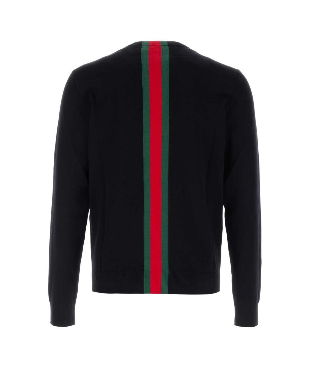 GUCCI Темно-синий хлопковый джемпер / свитер, фото 2