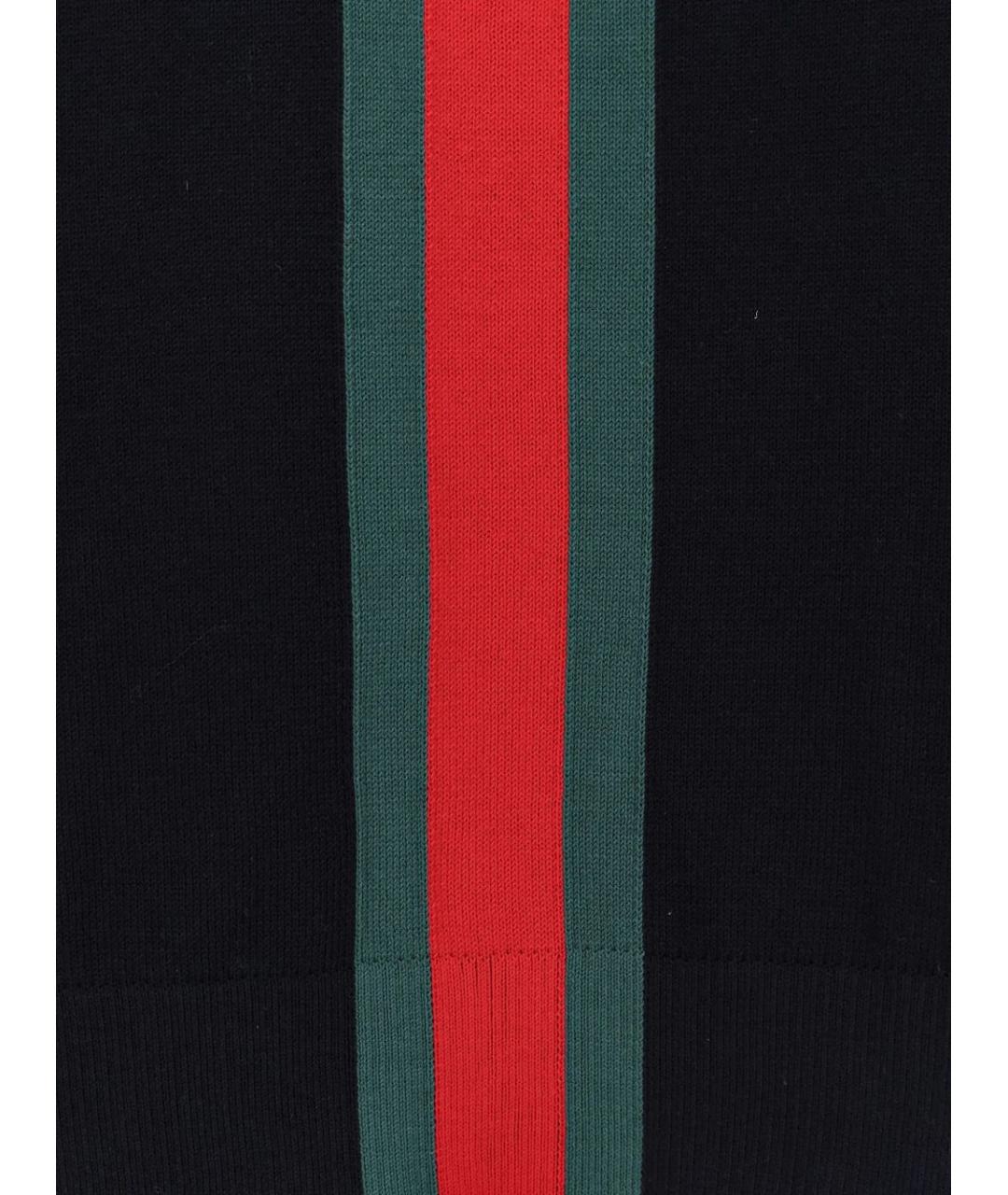 GUCCI Темно-синий хлопковый джемпер / свитер, фото 4
