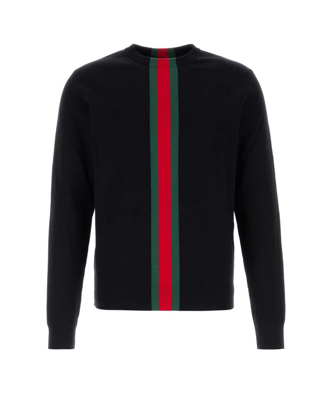 GUCCI Темно-синий хлопковый джемпер / свитер, фото 1