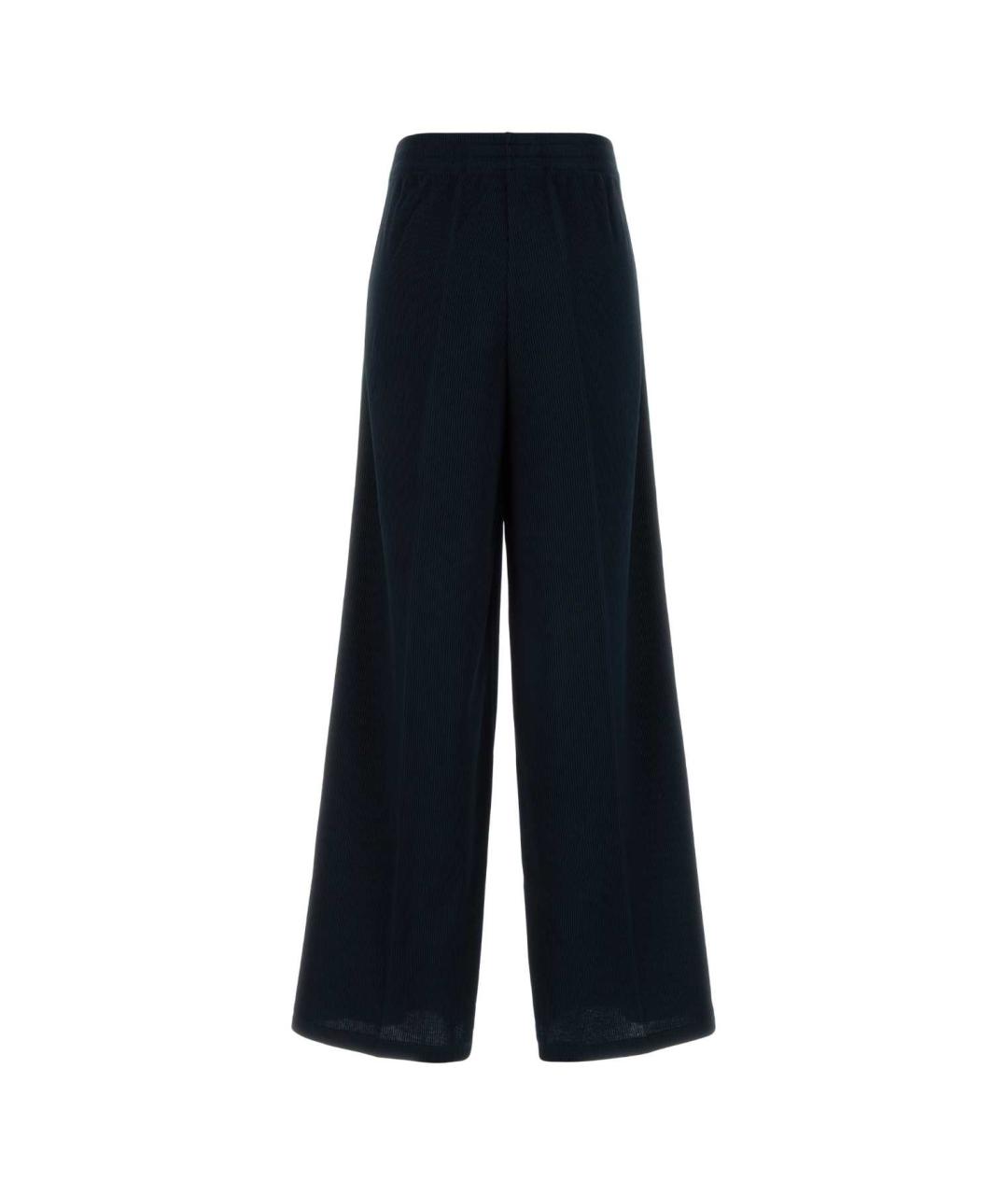 GUCCI Темно-синие полиэстеровые брюки широкие, фото 2