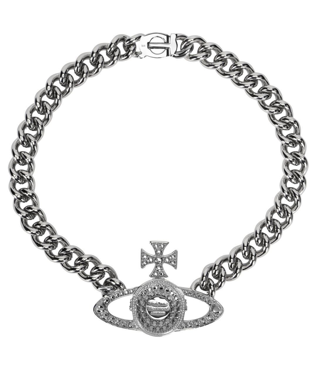 VIVIENNE WESTWOOD Серебряная металлическая цепочка, фото 2