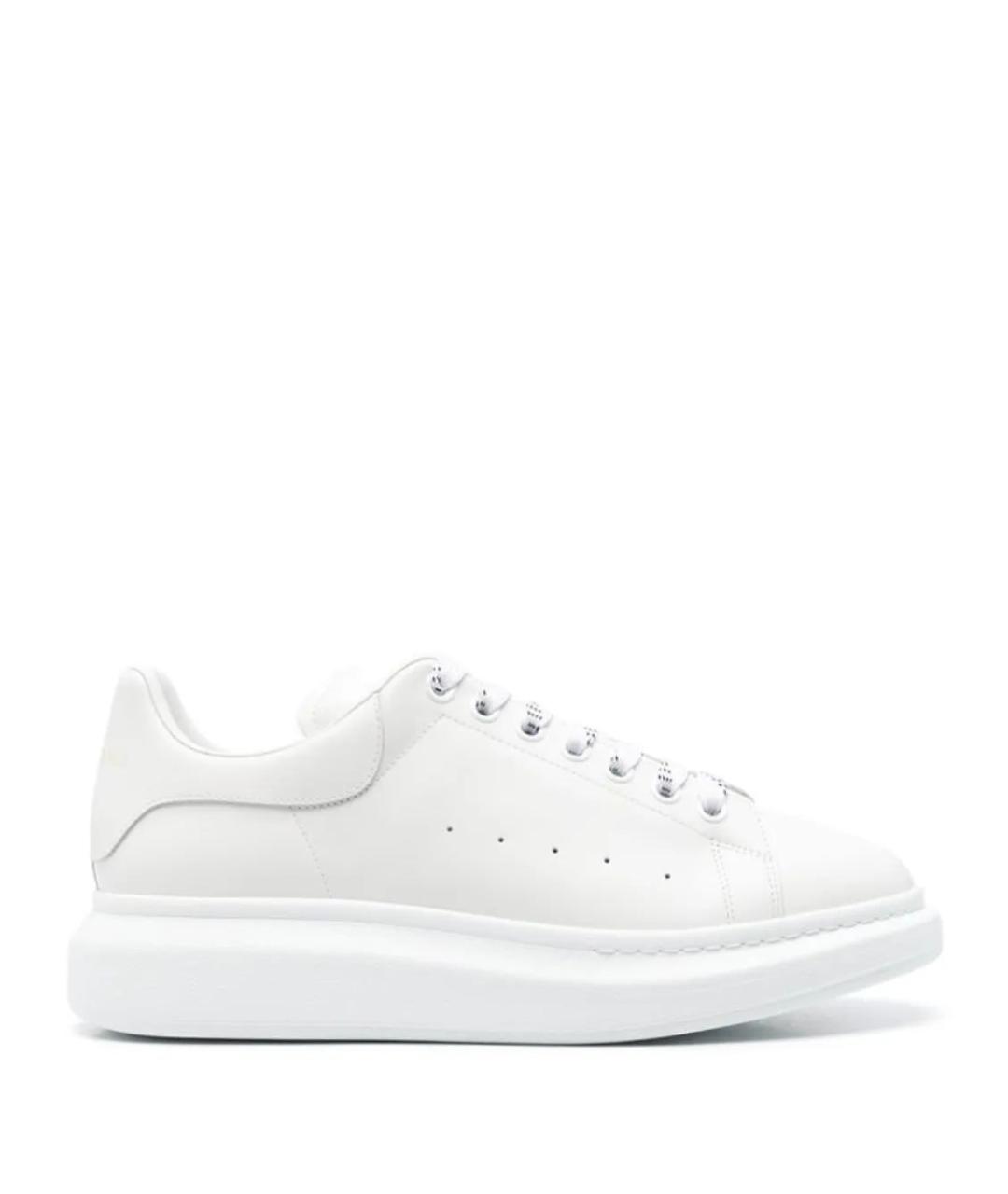 ALEXANDER MCQUEEN Белые кожаные кеды, фото 1