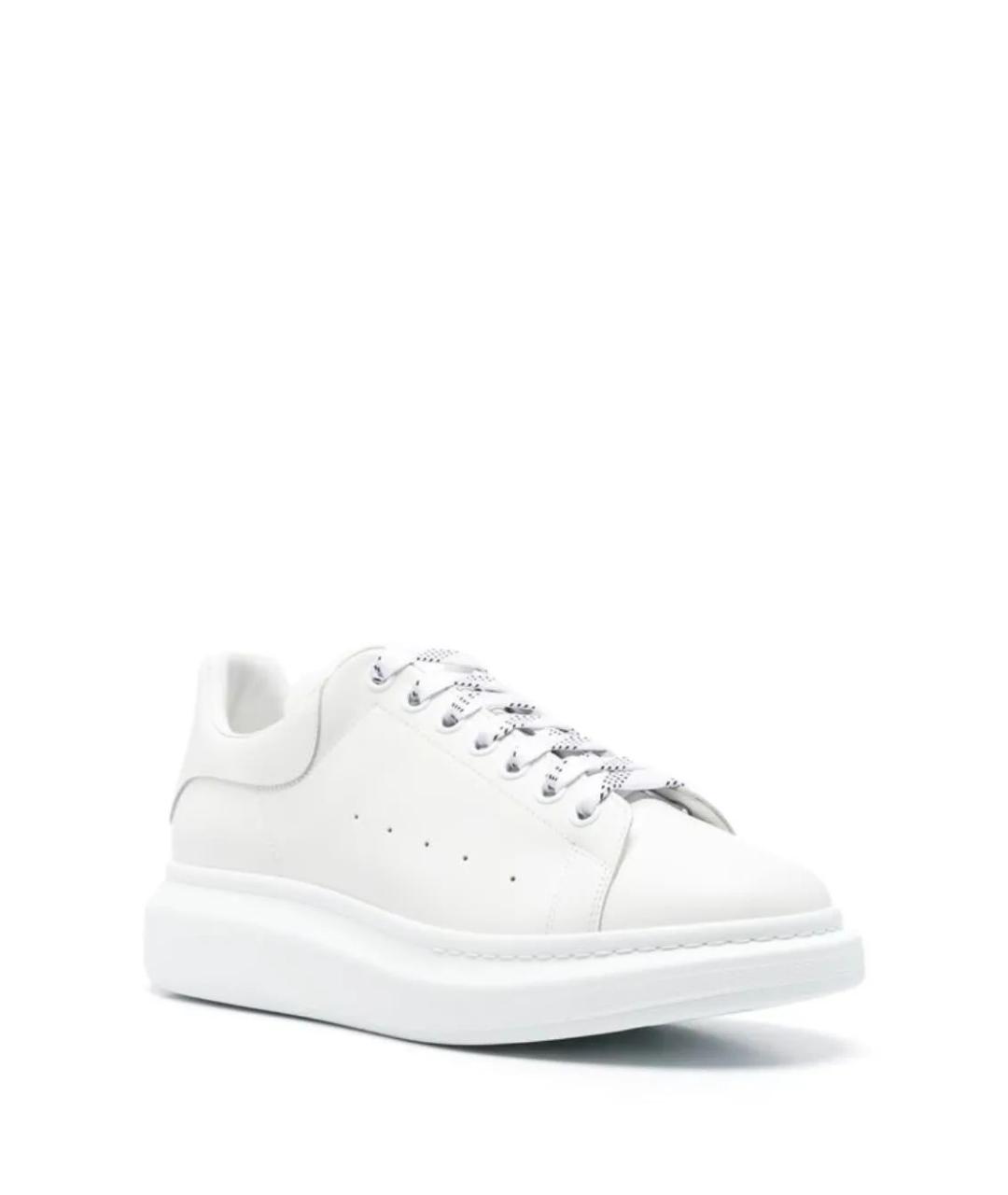 ALEXANDER MCQUEEN Белые кожаные кеды, фото 3