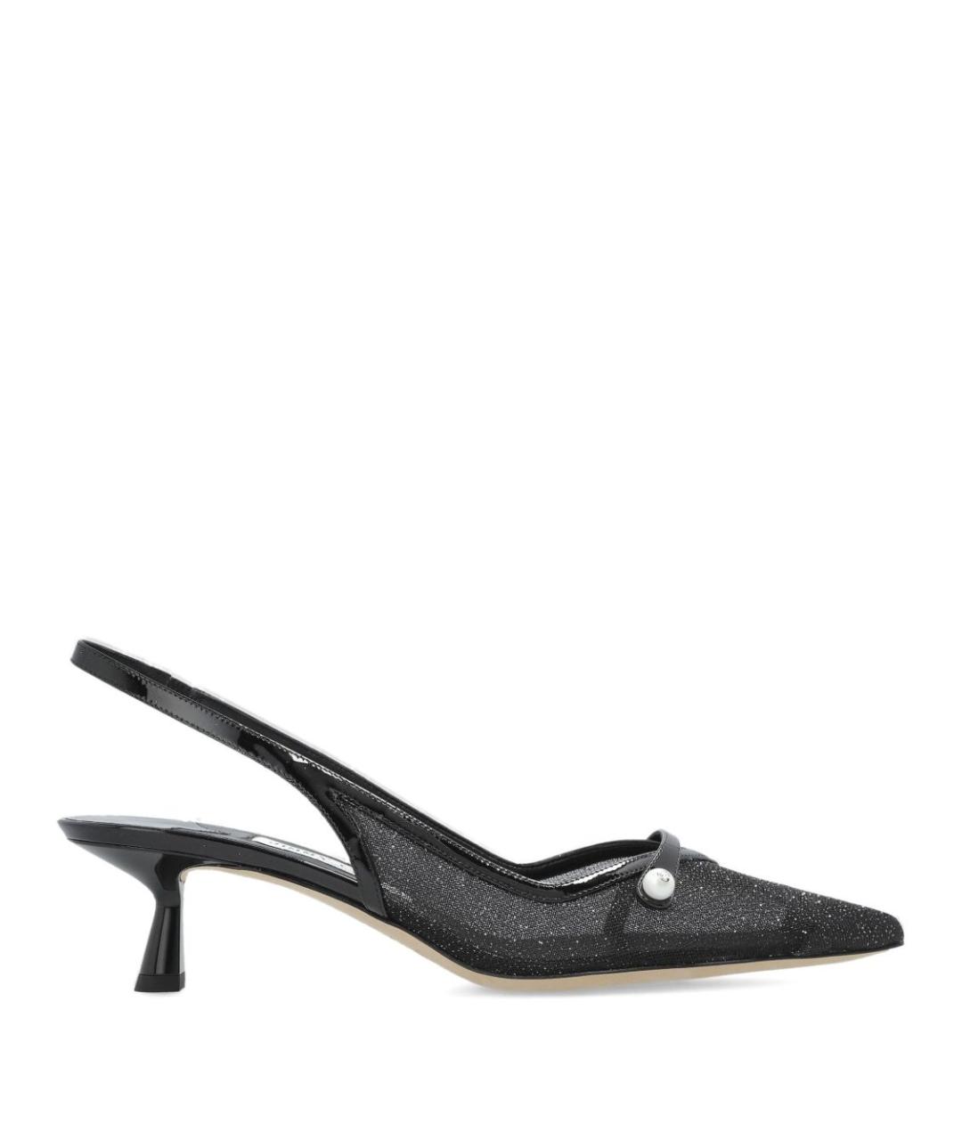 JIMMY CHOO Черные текстильные туфли, фото 1