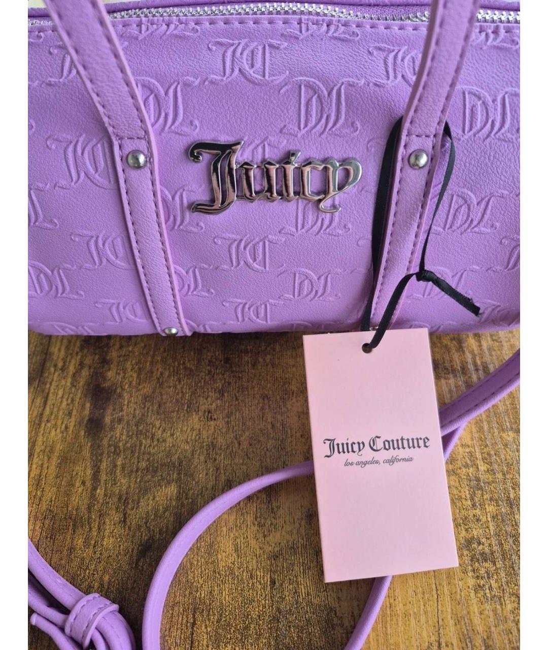 JUICY COUTURE Фиолетовая сумка с короткими ручками, фото 4