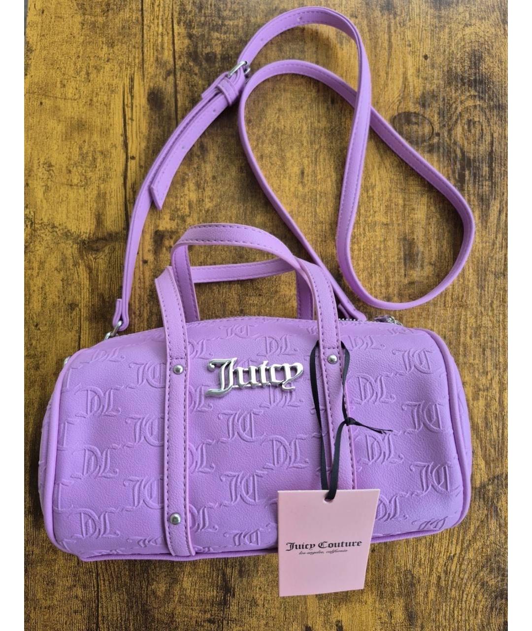 JUICY COUTURE Фиолетовая сумка с короткими ручками, фото 2