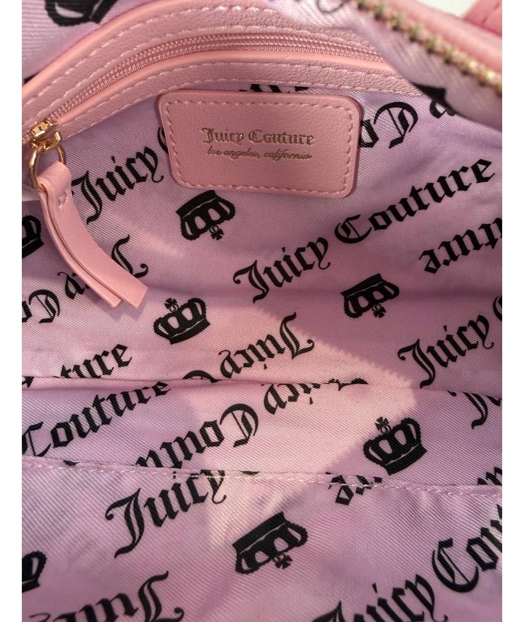 JUICY COUTURE Розовая сумка с короткими ручками, фото 5