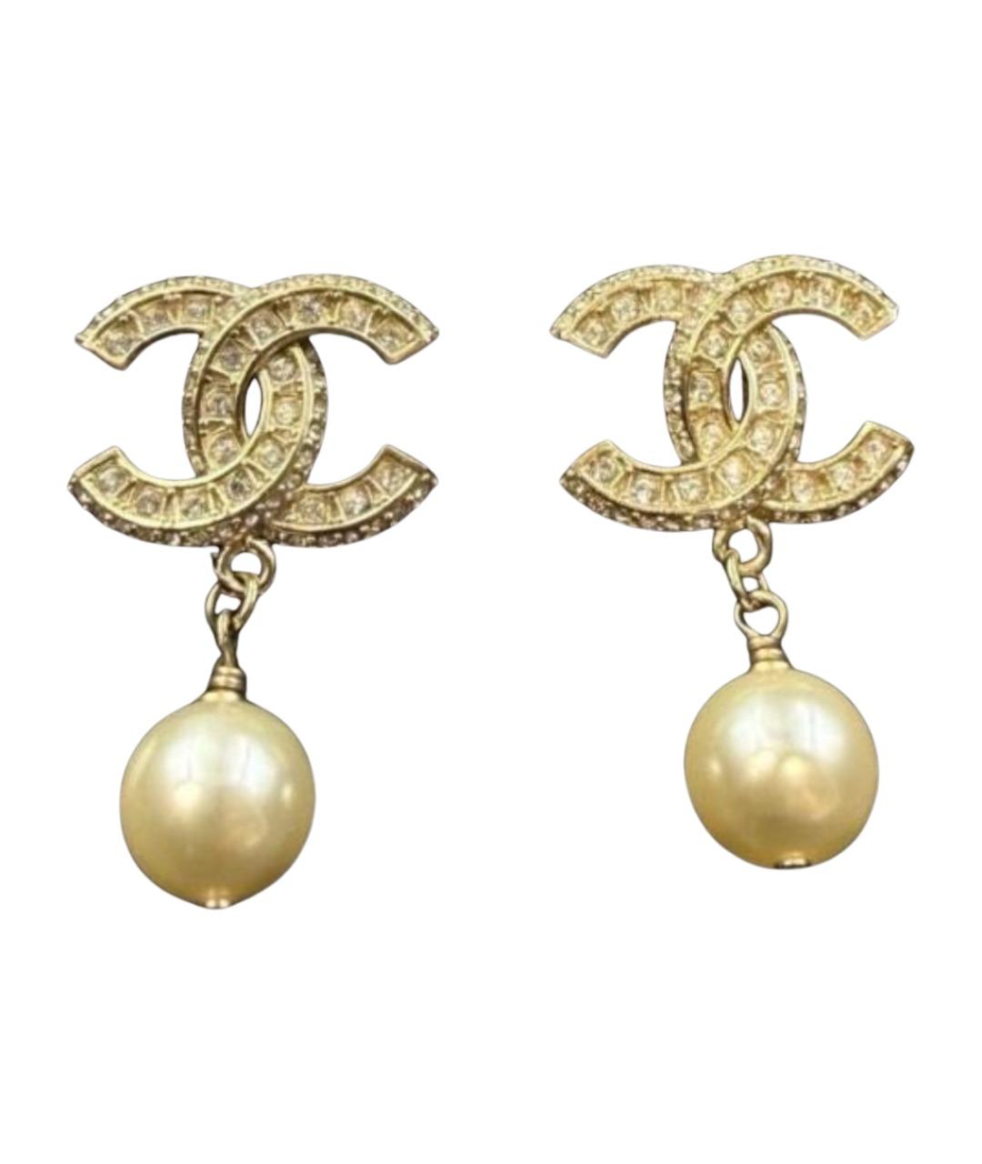 CHANEL Золотые серьги, фото 1