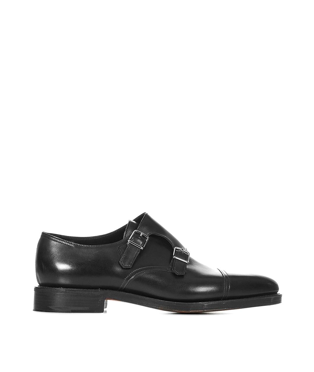 JOHN LOBB Черные кожаные туфли, фото 1