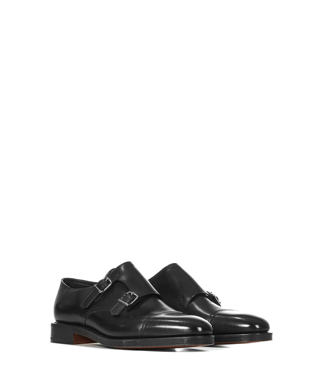 JOHN LOBB Черные кожаные туфли, фото 2
