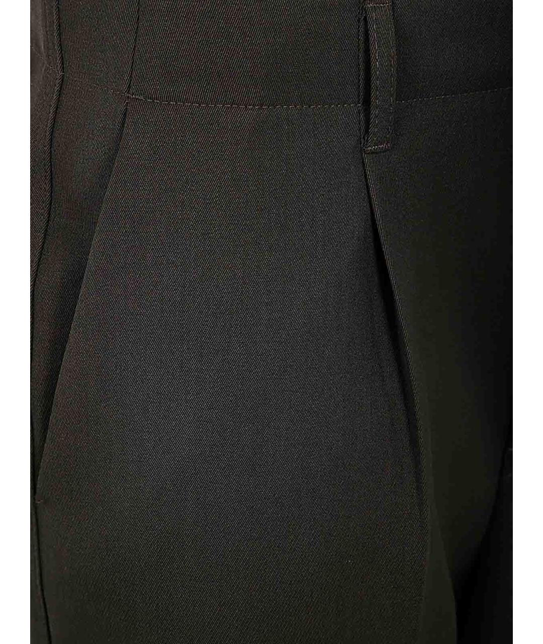 ZEGNA Коричневые шерстяные повседневные брюки, фото 3