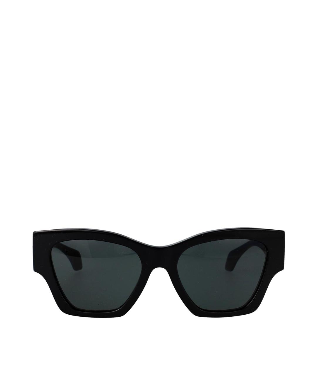 VERSACE Черные пластиковые солнцезащитные очки, фото 2