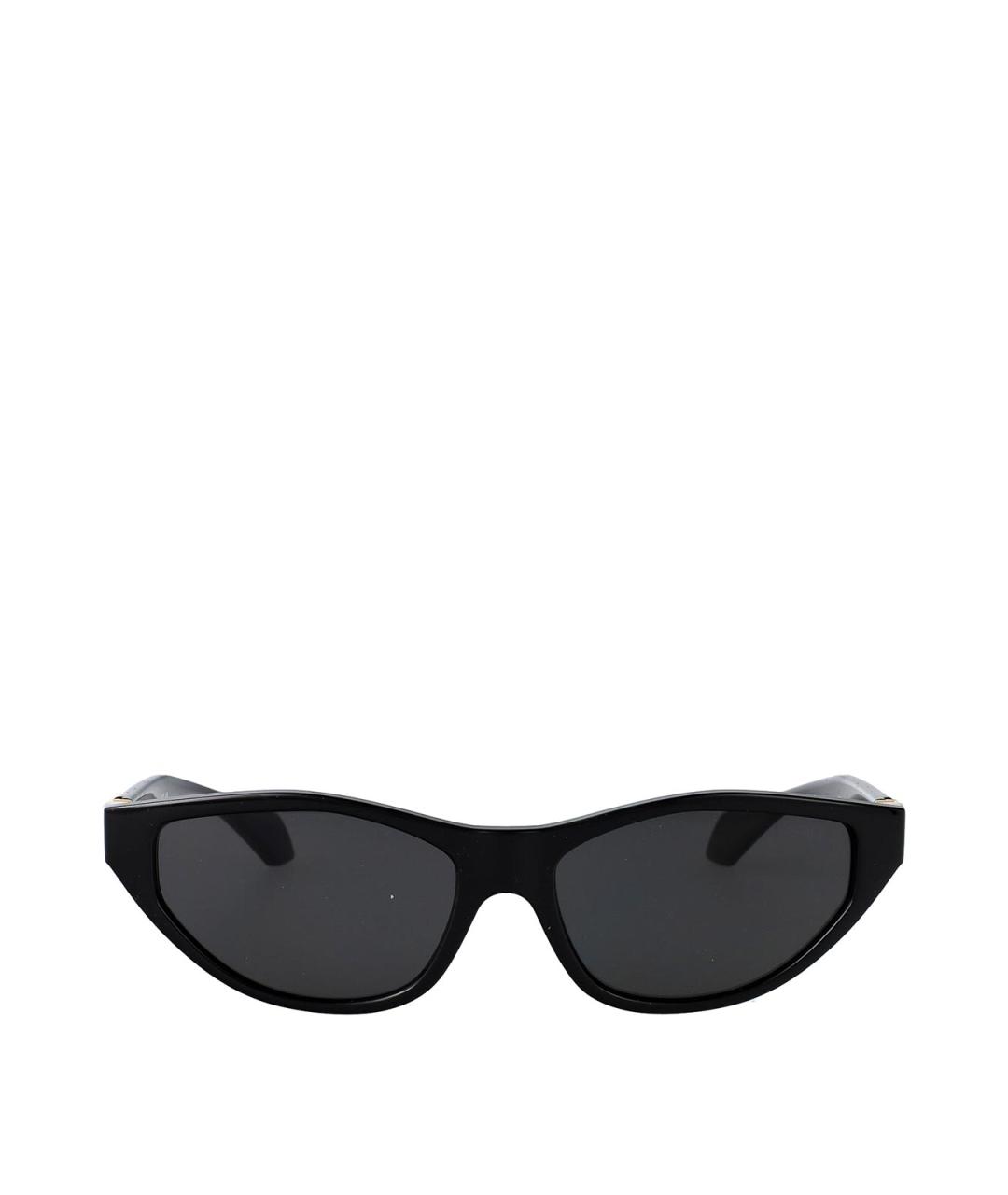 VERSACE Черные пластиковые солнцезащитные очки, фото 2