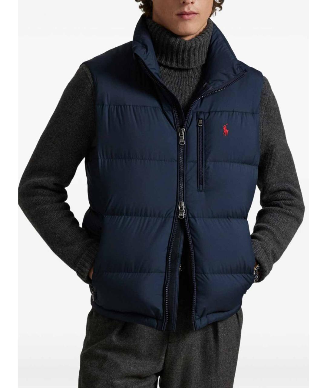 POLO RALPH LAUREN Синий полиэстеровый жилет, фото 4