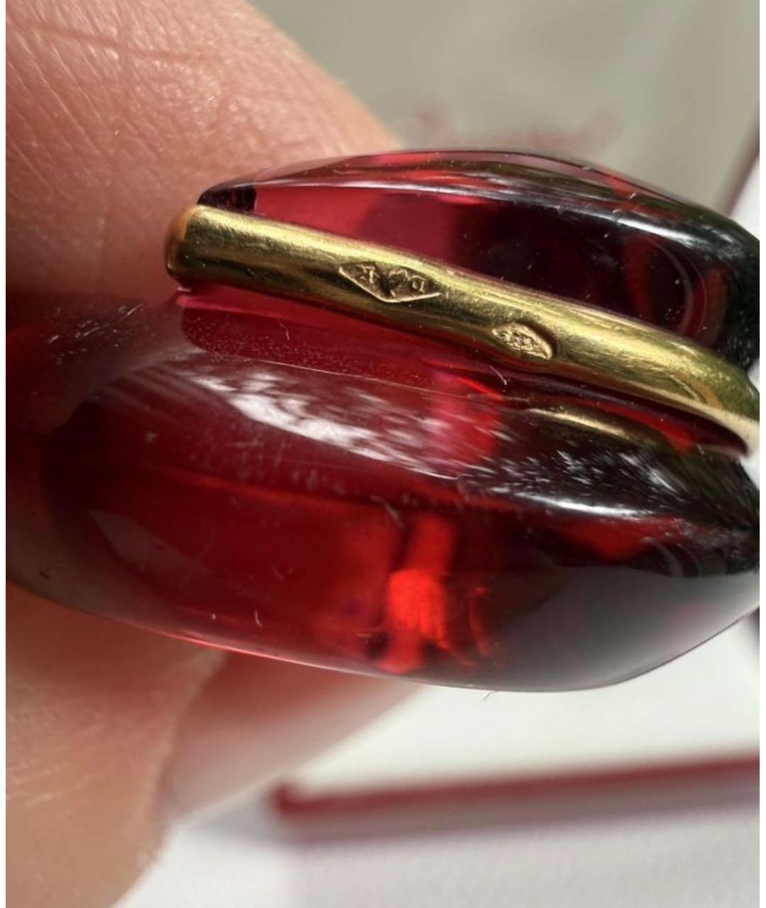BACCARAT Красное кольцо из розового золота, фото 4