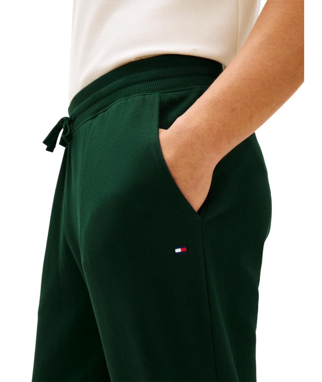 TOMMY HILFIGER Зеленые хлопковые повседневные брюки, фото 3