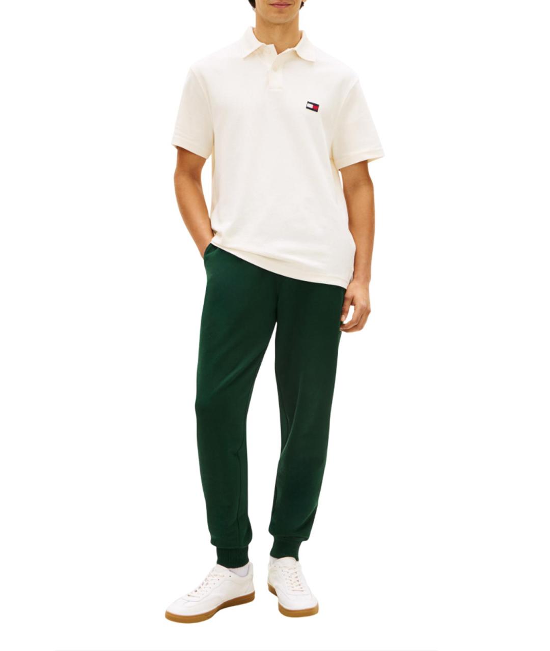TOMMY HILFIGER Зеленые хлопковые повседневные брюки, фото 4