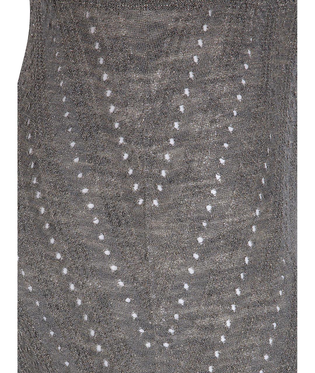 TWIN-SET Зеленая лиоцелловая юбка макси, фото 3