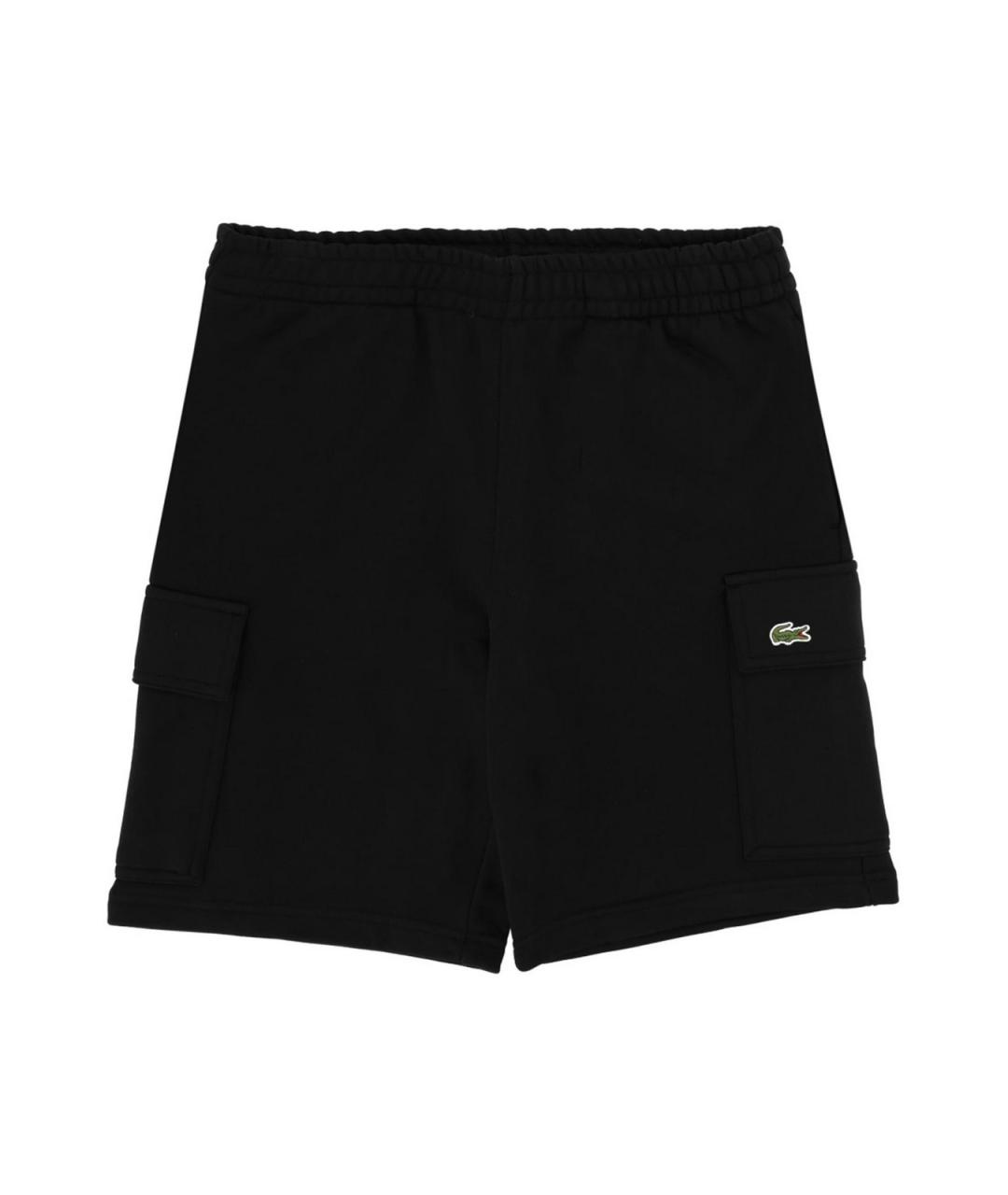 LACOSTE Черные хлопковые шорты, фото 1