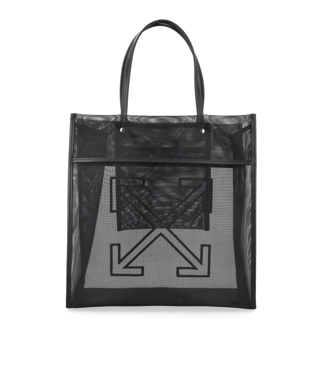 OFF-WHITE Черная сумка тоут, фото 2