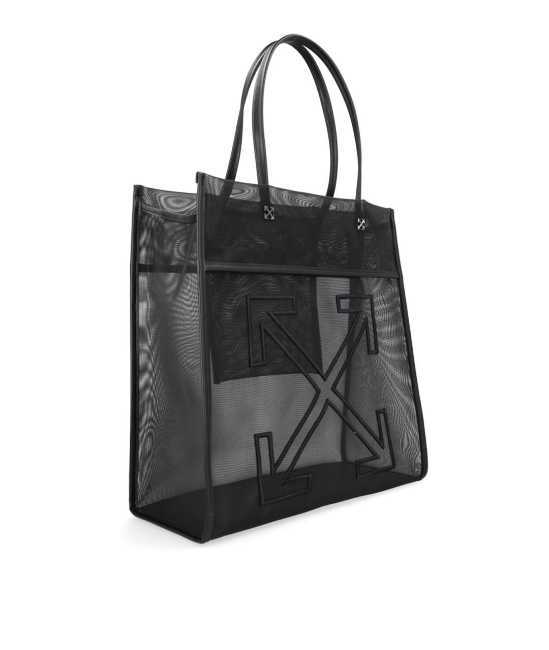 OFF-WHITE Черная сумка тоут, фото 3