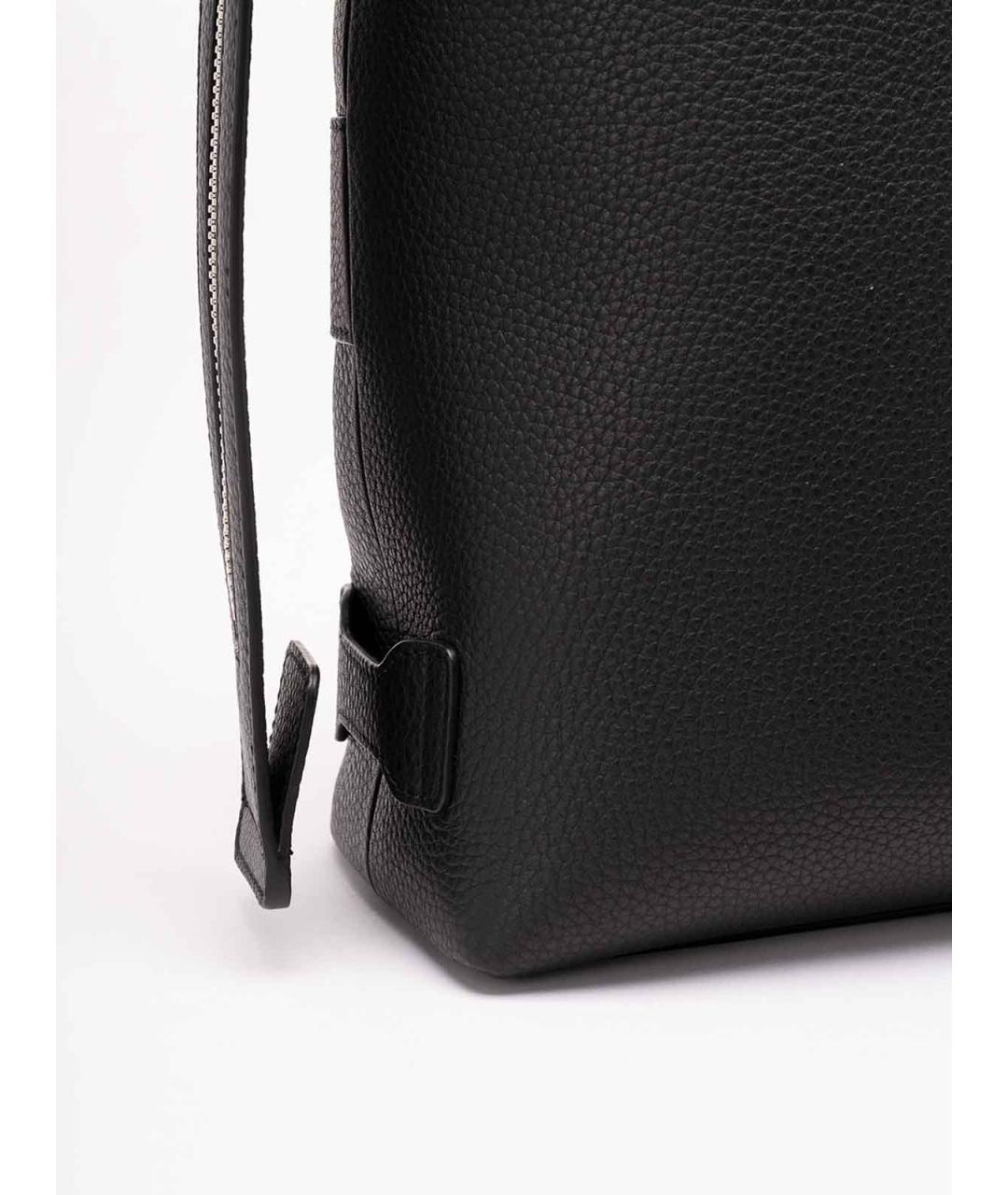 DOLCE&GABBANA Черный кожаный портфель, фото 5