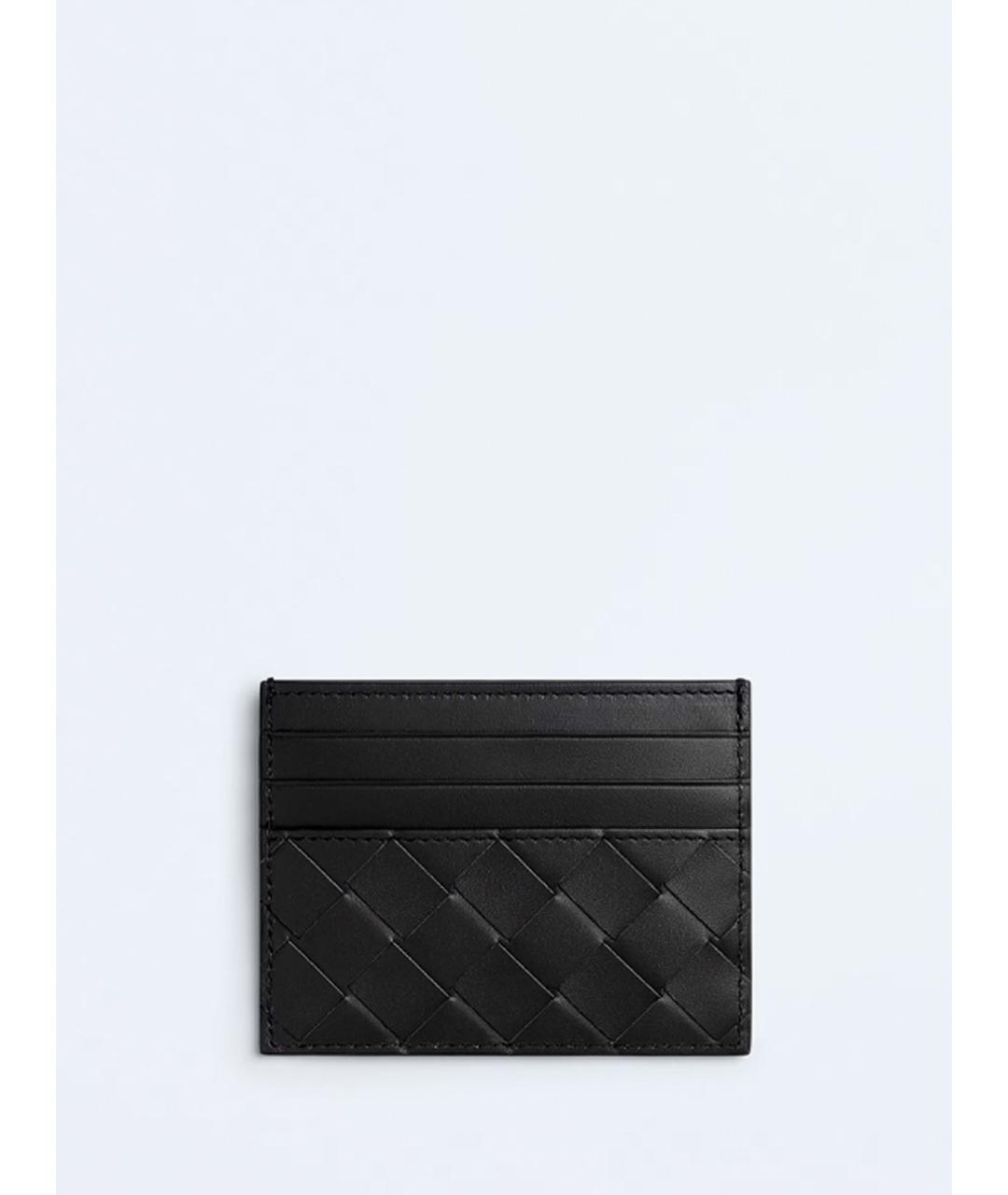 BOTTEGA VENETA Черный кожаный кардхолдер, фото 2