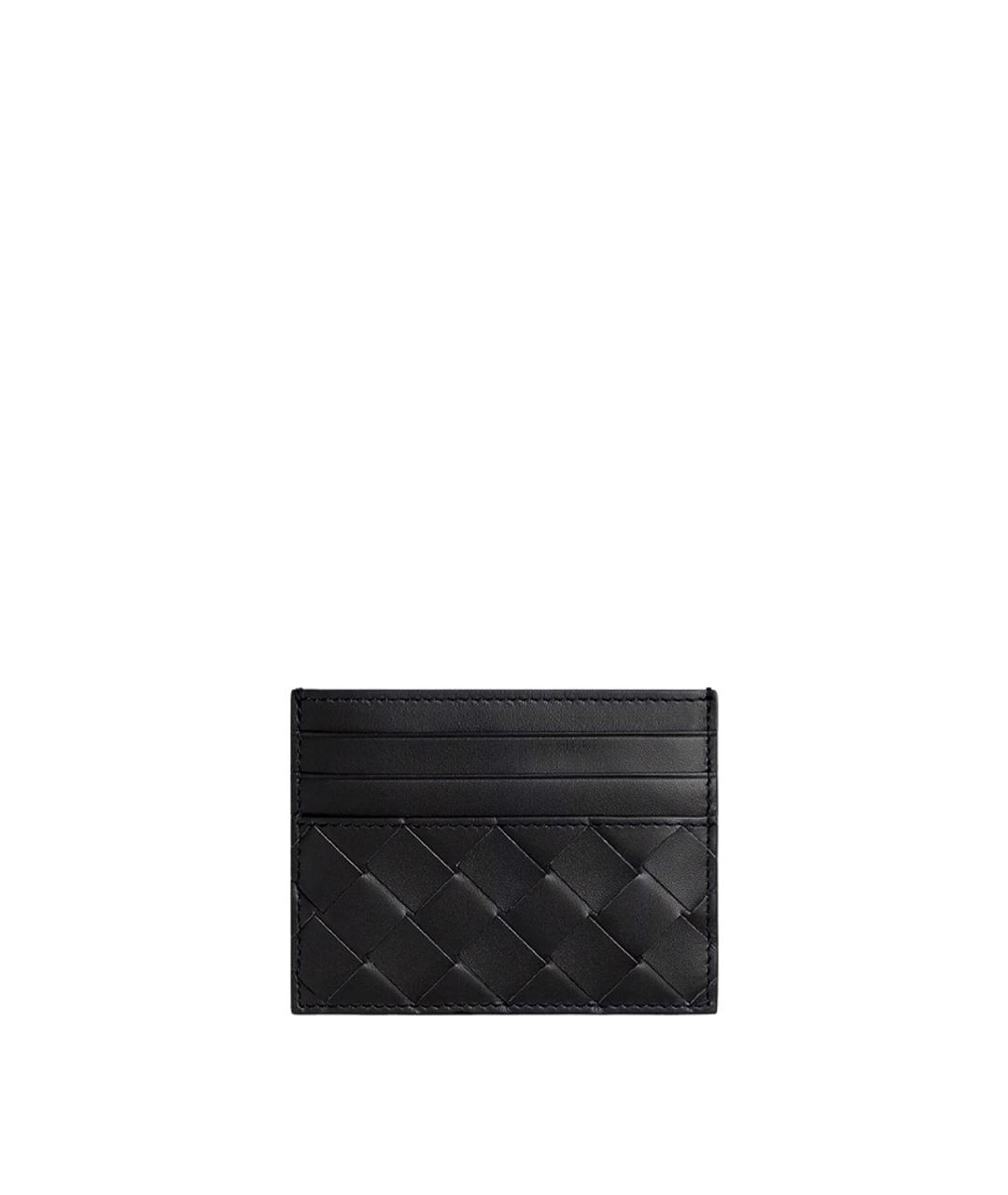 BOTTEGA VENETA Черный кожаный кардхолдер, фото 1