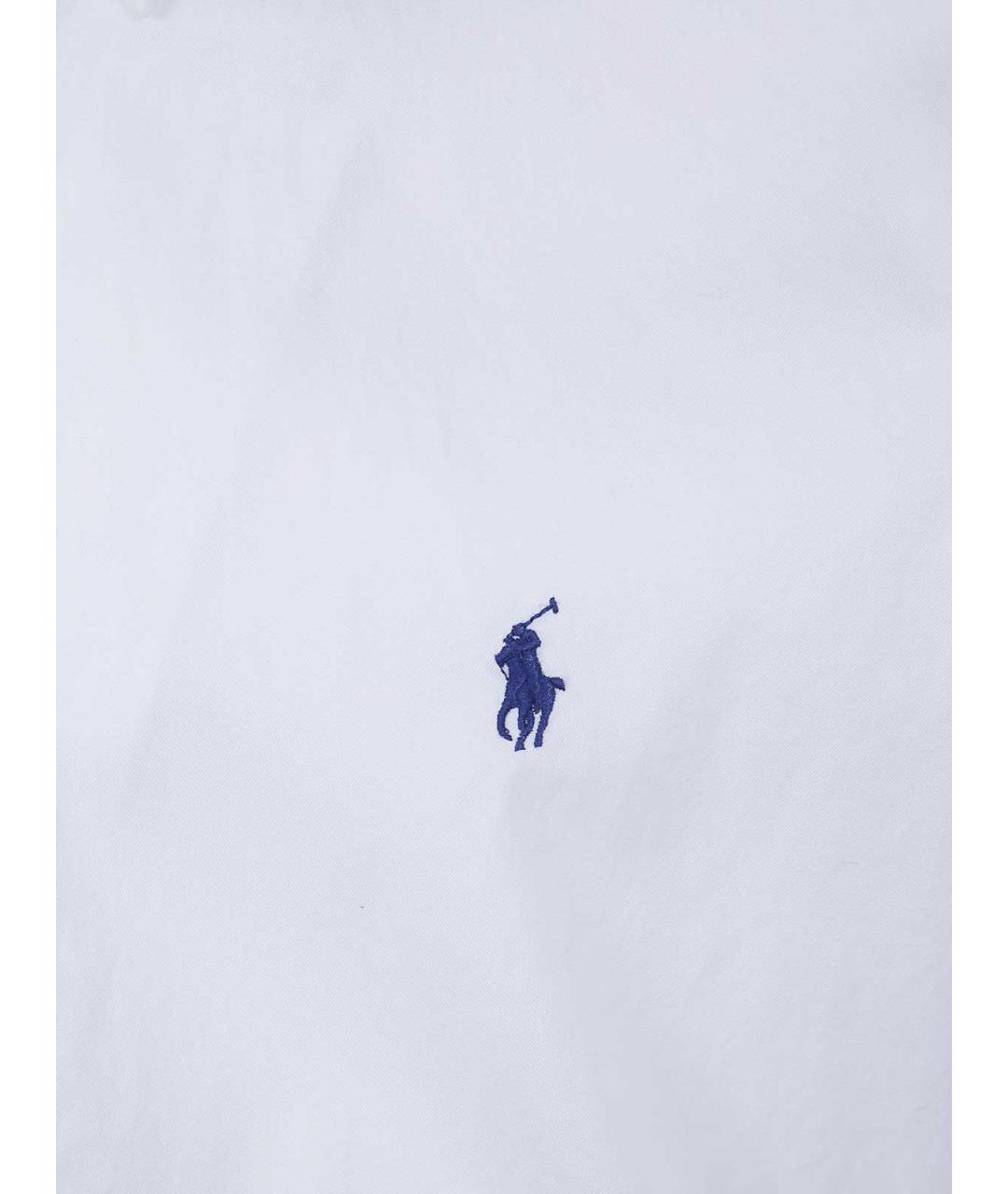 POLO RALPH LAUREN Белая хлопковая кэжуал рубашка, фото 3