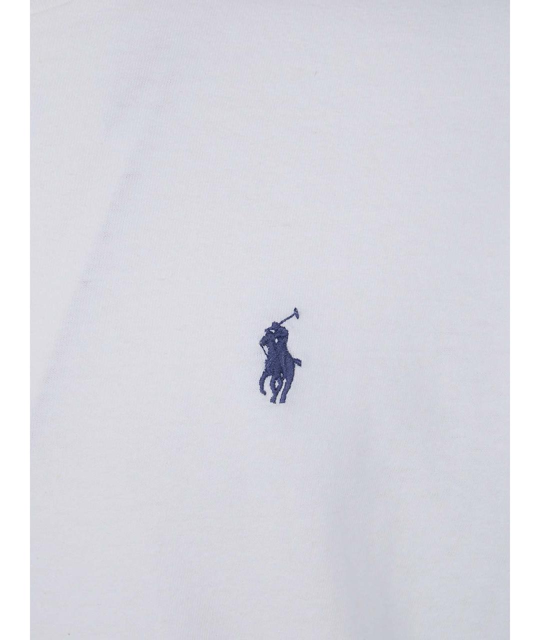 POLO RALPH LAUREN Белая хлопковая футболка, фото 2