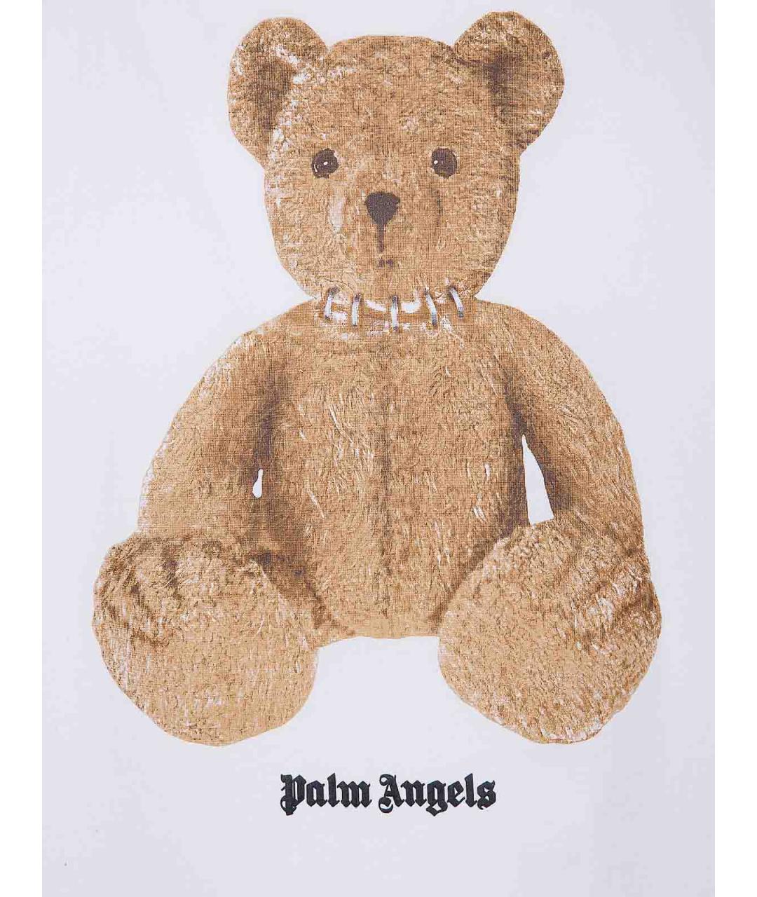 PALM ANGELS Белая хлопковая футболка, фото 3