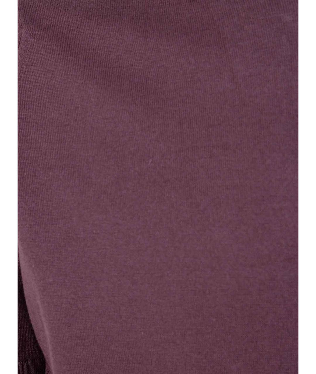 JOHN SMEDLEY Фиолетовая хлопковая футболка, фото 3