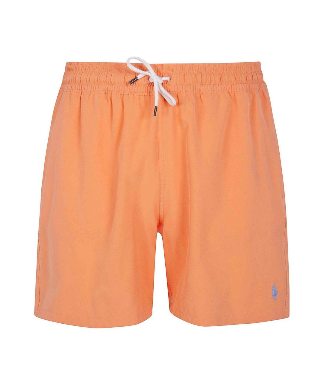 POLO RALPH LAUREN Оранжевые полиэстеровые шорты, фото 1