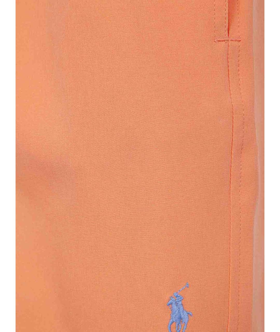 POLO RALPH LAUREN Оранжевые полиэстеровые шорты, фото 3