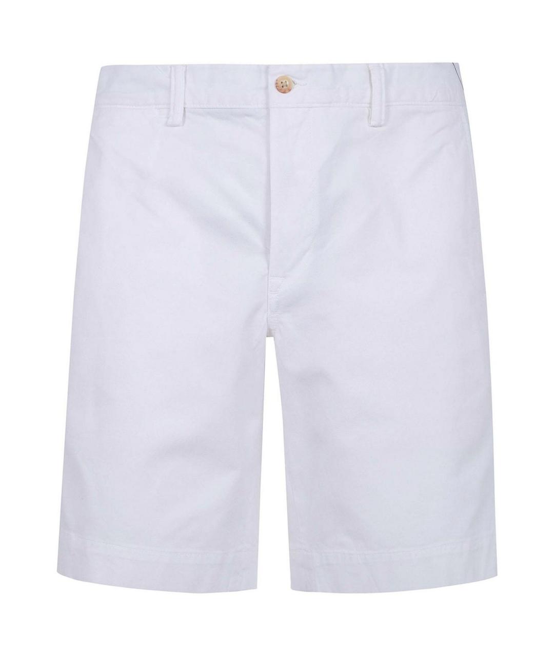 POLO RALPH LAUREN Белые хлопковые шорты, фото 1