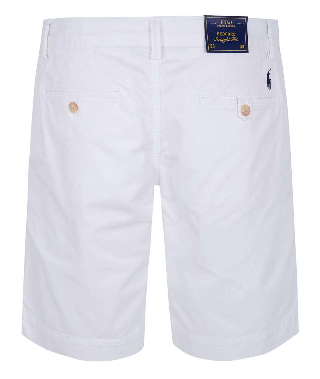 POLO RALPH LAUREN Белые хлопковые шорты, фото 2
