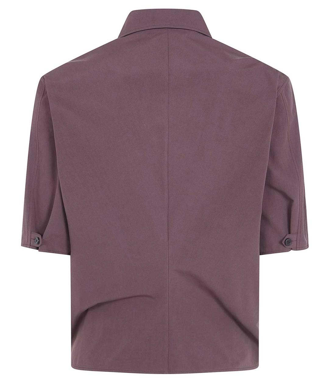 JIL SANDER Коричневая хлопковая рубашка, фото 2