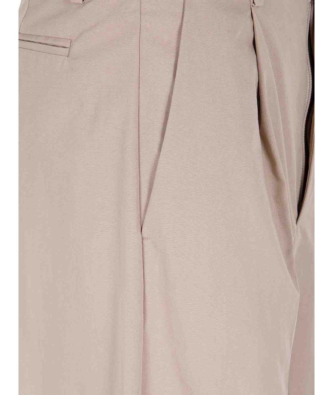 MM6 MAISON MARGIELA Розовые хлопковые брюки широкие, фото 3